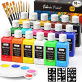Nicpro 18 Colors Fabric Paint, Permanent Soft Fabric Paint Set by Nicpro