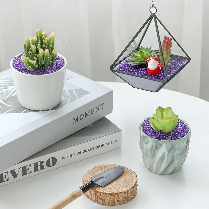 T4U Aquarium Gravel Rocks, succulent top dressing, vase filler, terrariums and - Image 3