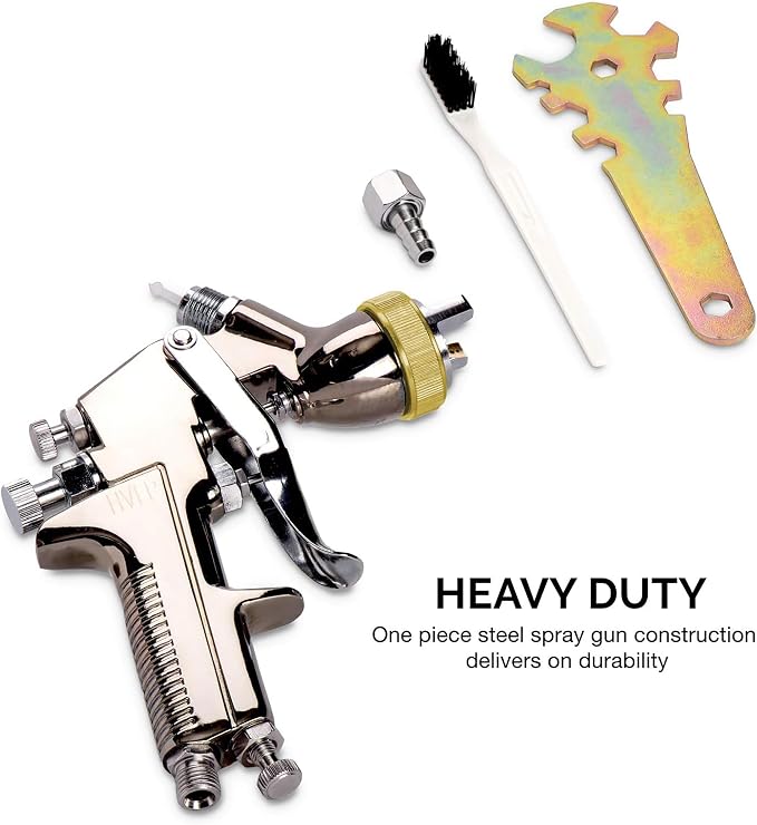 NEIKO 31215A HVLP Spray Gun Paint Sprayer, 1.7 mm Spray Paint Gun, Nozzle Size - Image 6