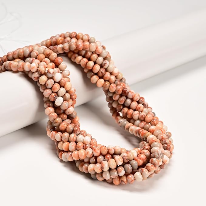 ICAI 4x6mm Natural Rondelle Beads – Loose Gemstone Spacers - Image 2