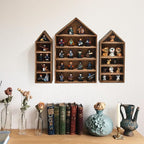 Ikee Design 3 Pcs Set House-Shaped Shelf Wooden Shadow Cubby Box Display Shelf - Image 6