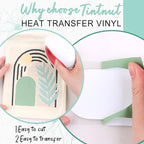 Tintnut Lichen Green Heat Transfer Vinyl, 10inx6ft Iron on Vinyl | Neutral boho - Image 4