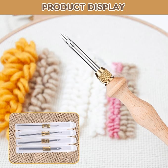 Cheloment 4 Set Punch Needle Kit - Image 6