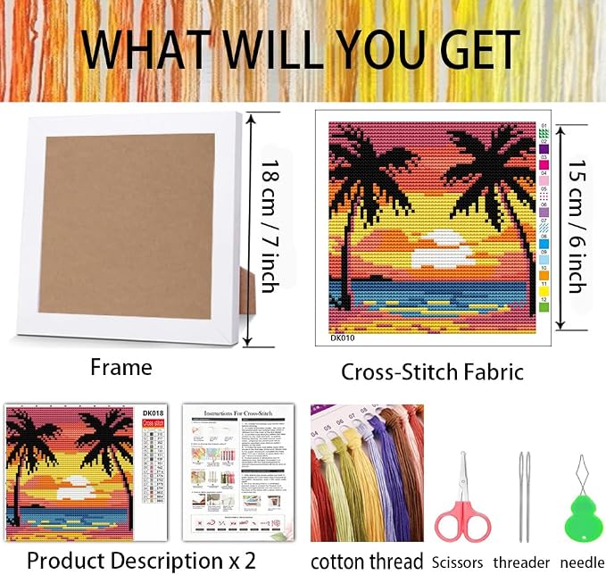 Tiwabb Beach Scenery Cross Stitch Kits - Image 3