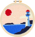 Lighthouse Punch Needle Kit for Beginners, Crochet Kit for Adult, Home Decor by Unknown