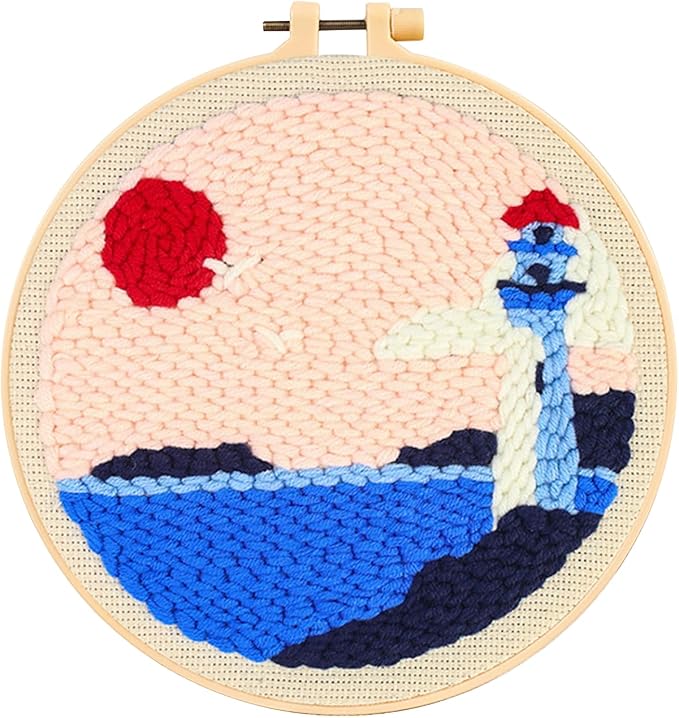 Lighthouse Punch Needle Kit for Beginners, Crochet Kit for Adult, Home Decor by Unknown