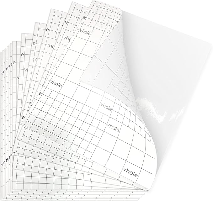 VHALE Glossy Clear Self-Adhesive Overlay Laminating Sheet Contact Papers by VHALE