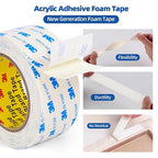3M Double Sided Tape 0.39"×16.5Ft, Mounting Tape Heavy Duty No Residue - Image 7