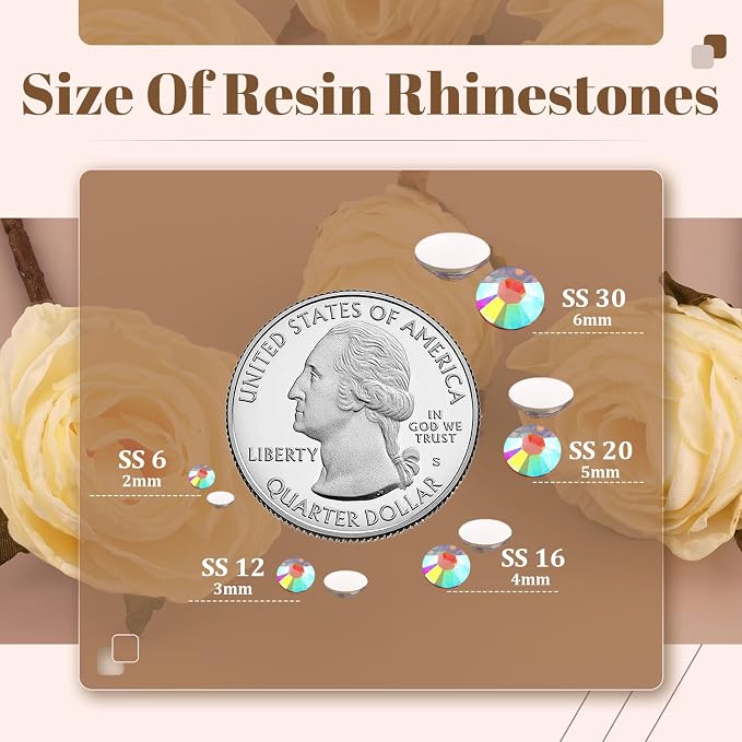 4000PCS 5mm Resin Rhinestones Bulk - Image 3
