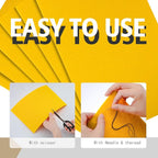 HaoFeiJH Yellow Felt Fabric Sheets - Image 3