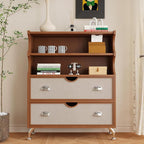 CRE8TIVE Beige White Velvet Wallpaper Peel and Stick 12"x80" Felt Drawer Liner - Image 3