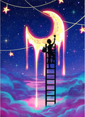 DIAMOND ART CLUB Paint the Moon Diamond Painting Kit, Fun DIY Crafts by DIAMONDARTCLUB