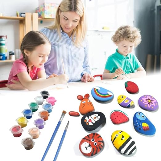 Lifetop 20PCS DIY Rocks 3"-4" Flat & Smooth - Image 4