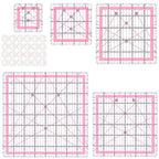 Quilting Rulers, 5 Square Ruler Quilting Templates by HUIFARI