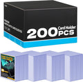 200 Count Card Sleeves Hard Plastic, Sooez 35PT Card Holder, Rigid Card Case by Sooez