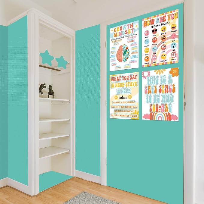 Inkspire Light Turquoise Bulletin Board Paper Roll, 14.8FTx47IN Large Reusable - Image 7