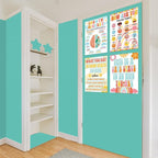 Inkspire Light Turquoise Bulletin Board Paper Roll, 14.8FTx47IN Large Reusable - Image 7