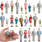 Namalu 14 Pcs 1: 25 Scale Miniature People Figurines Tiny Painted Model Train by Namalu