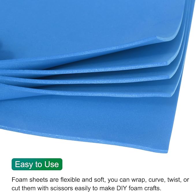 MECCANIXITY EVA Foam Sheets Lake Blue 35.4 Inch x 19.7 Inch 2mm Thick Crafts - Image 3