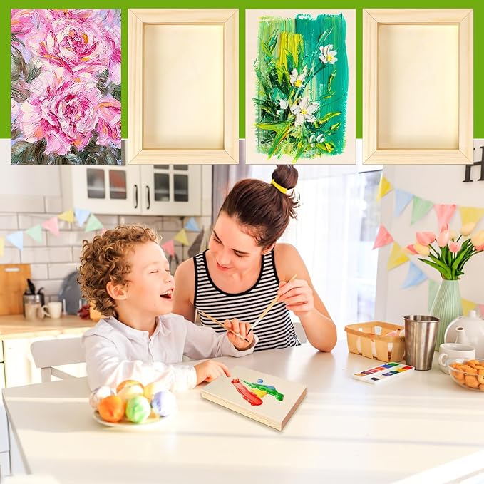 FSWCCK 10 Pack 5 x 7 inch Wood Panel Boards, Unfinished Wood Canvas Panels - Image 6