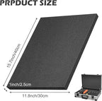DECOHS 4 Pcs Polyurethane Foam Sheet- 16 x 12 x 1 Inch Cuttable Foam Inserts - Image 2