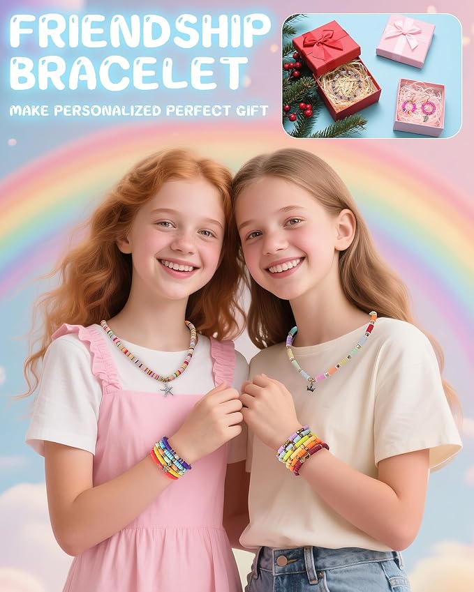 Mio Angle Friendship Bracelet Making Kit 3 Box 48 Colors Clay Beads Heishi - Image 6