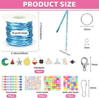 KAMJUNTAR Lanyard String Kit, 30 Rolls Gimp String Plastic Lacing Cord - Image 7