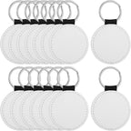 Homaisson Sublimation Keychain Blanks, Double-Sided PU Leather Keychains - Image 6