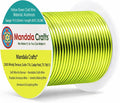 Mandala Crafts 14 Gauge Yellow Green Anodized Aluminum Craft Wire, 60 FT | by MandalaCrafts