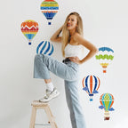 INFUNLY 8pcs Hot Air Balloon Wall Stencils - Image 8
