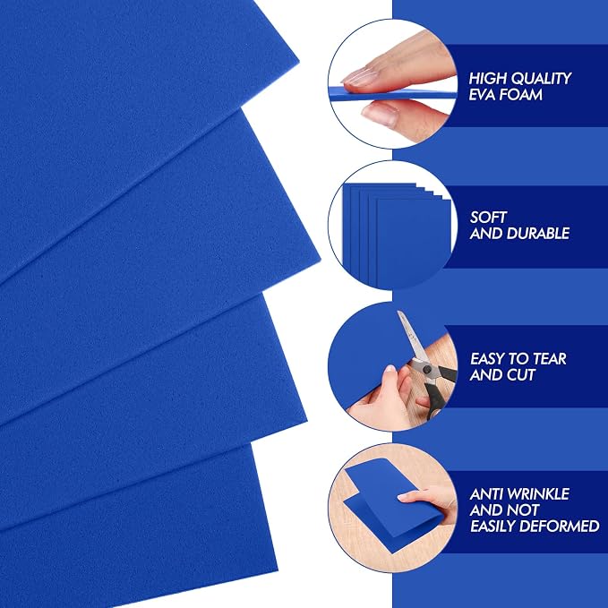 Innconee 30 Pcs Embroidery Foam 3D 3mm EVA Puffy Foam Sheets - Image 3