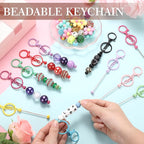 Tondiamo 24 Pcs Beadable Keychain Bars Bulk Beads - Image 2