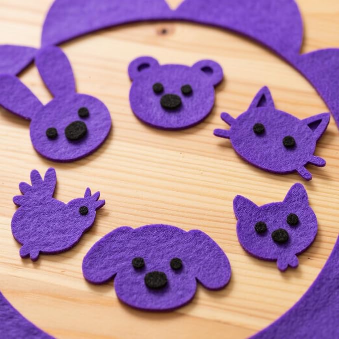 NACHLYNN 20Pcs Self Adhesive Felt Fabric Sheets 7"x11.5" /18x29cm Sticky Back - Image 6