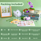 kgxulr Crochet Kit for Beginners, Butterfly Orchid Crochet Kit Beginner Crochet - Image 2