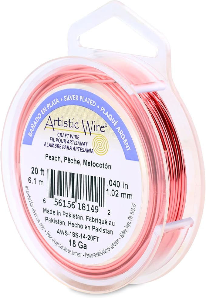 Artistic Wire | 18 Gauge Jewelry Craft | Silver Plated Copper Tarnish Resistant by ArtisticWire