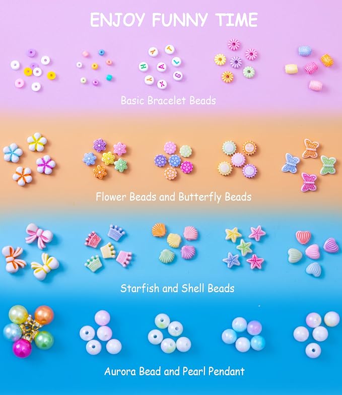 MiuCo Bracelet Making Kit for Girls Ages 5-6-8-12, Jewelry Making Kit - Image 3