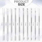 Honoson 10 Pcs Miniature Sculpting Tools Set Mini Stainless Steel Double-Headed - Image 2