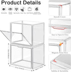 DILIBRA 4 Packs Clear Plastic Handbag Storage Organizer - Image 2