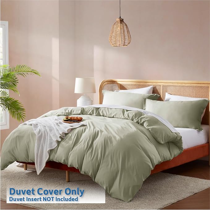 Nestl Light Sage Duvet Cover Full Size - Image 2