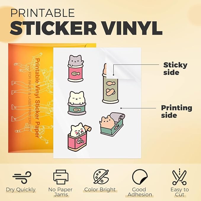 HTVRONT Printable Vinyl Sticker Paper - Image 2