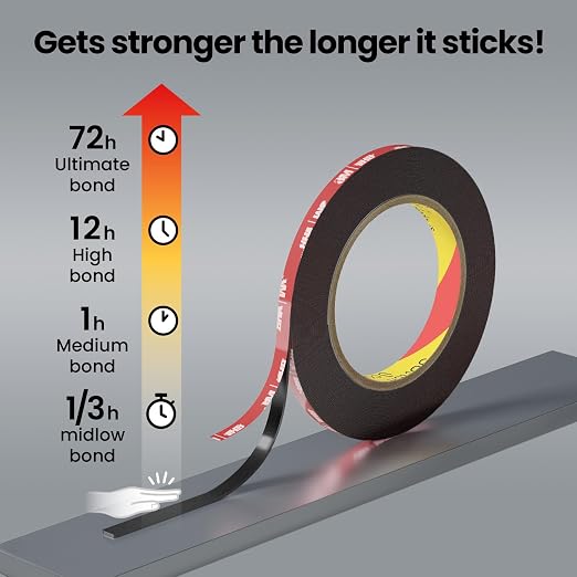 Double Sided Heavy Duty Tape, 15.42 FT × 0.25 in Mounting Adhesive Foam Tape - Image 8