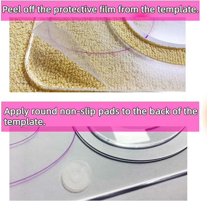 3Pcs Free Motion Quilting Templates - Image 7