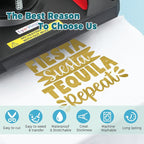 Gold Heat Transfer Vinyl 12" x 10ft Gold Iron On Vinyl - Image 4