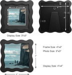 4x4 Wavy Picture Frame With Mat - Image 3