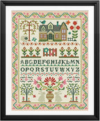 FREEBLOSS 11CT Stamped Cross Stitch Kits Folk Art House Pattern Cross Stitch by FreeandCreativeCraftsArt