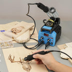 YIHUA 939D-II Pyrography Pen Wood Burning Kit Station 2-in-1 Solid-Point - Image 9