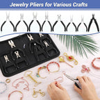 shynek 10 Pieces Jewelry Pliers Tools Set, Jewelry Making Tools Include 8 - Image 7