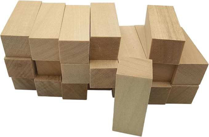 20PCS Basswood Carving Blocks, Whittling Wood Carving Kit, Unfinished Wooden - Image 2