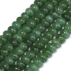 Songxi 5x8mm Natural Green Colored Jade Stone Rondelle Beads, Gemstone - Image 3