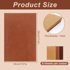 Brown Felt Fabric, 18 Pieces Felt Sheets - Image 3